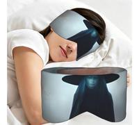 Rainbow Halloween Ghost Witch Hat Spiders Print Adults Sleeping Eye Mask Soft Breathable Versatile Blindfold Daily Travel