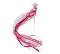 Rainbow Hand Kite Ribbon Wand with Bells Learning Sensory Rainbow Ribbon Baby Rattle