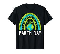 Rainbow Happy Earth Day Save Cute Planet Students Teachers T-Shirt