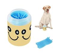 Rainbow Happy Look Portable Dog Cleaner Washer and Massager with Soft Massage Brush Pets Feet Cleaning Kit for Small Medium Dogs and Cats