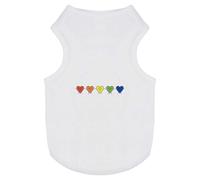 'Rainbow Happy Love Heart Friends' Pet Dog/Cat T-Shirt (PT00121810)