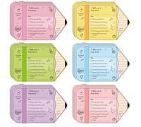 Rainbow Happy Mail Teacher Notes to Parents Classroom Good Behavior Incentive Motivational Cards 50 Pcs Motivational Notes Positive Postcards For Home,Preschool, Kindergarten, Elementary (Pencil Shape