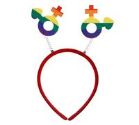 Rainbow Heart Headband Comfortable Costume Hairband Headpieces Adds Fun To Any Outfit Suitable For Fashion Enthusiasts Vibrant Headwear