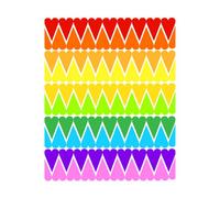 Rainbow Heart Upside Down Women's T-Shirt - White - M - White