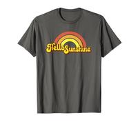 Rainbow Hello Sunshine - Retro, Hippy, Hippie T-Shirt T-Shirt