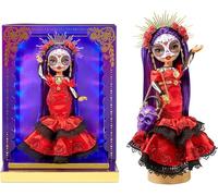 Rainbow High 2022 Celebration Edition Día De Los Muertos - MARIA GARCIA - Fashion Collector Doll (11inch/28 cm) with face painting and calavera purse - Light up Display & Premium Accessories