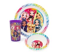 Rainbow High 3 Piece Tableware Set | Unisex Kids Multicoloured Rainbow High Multicolor