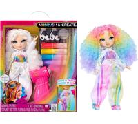 Rainbow High Air Brush & Create - 1 DIY Fashion Doll with Airbrush Market Kit, Washable Rainbow Markers, Long Hair, Green Eyes, Creative Play for Children 4 to 12+