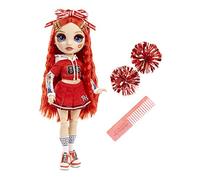Rainbow High Cheer Fashion Doll - Luxury Outfits, Pom Poms & Cheerleader Doll - Ruby Anderson, Red Themed Fashion Doll Cheer Series - For Girls Age 6+