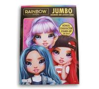 Rainbow High Coloring and Activity Book with Bonus Character Stand-Up on Back - 80 Pages