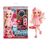 Rainbow High Creative Crystals Bella - Pink 28 cm Fashion Doll with Crystal Accessory Make It Kit, Ring for You, DIY, Crafts, Resin Play, Present for Kids Age 8+, NOT EDIBLE