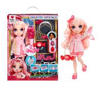 Rainbow High Creative Crystals Bella - Pink 28 cm Fashion Doll with Crystal Accessory Make It Kit, Ring for You, DIY, Crafts, Resin Play, Ideal