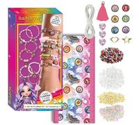 Rainbow High DIY Bracelet Set with 1000+ Beads, Sparkly Charms and Accessories to Create Colorful Jewelry for Girls