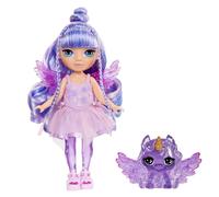 Rainbow High Littles Rainbow Fantasy Fairies & Pet - Amethyst, Purple - 14cm Posable Small Doll & Fantasy Pegasus Unicorn Pet with Interchangeable Fairy Wings, Cute Present for Children 4+