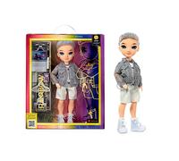 Fashion Doll - AIDAN RUSSEL - Purple BOY Doll - Fashionable Outfit & 10+ Colourful Play Accessories - For Collectors