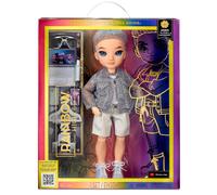Fashion Doll - AIDAN RUSSEL - Purple BOY Doll - Fashionable Outfit & 10+ Colourful Play Accessories - For Collectors