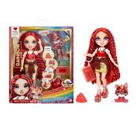 Rainbow High Fashion Doll with Slime & Pet - Ruby (Red) - 28 cm Shimmer Doll