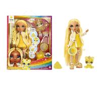 Rainbow High Fashion Doll with Slime & Pet - Sunny (Yellow) - 28 cm Shimmer Doll