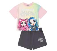 Rainbow High Girls Multicoloured Rose And Ice Short Sleeve Short Leg Pyjama Set - 7-8 Years