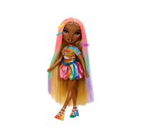 Rainbow High Hair Chalk & Style Doll - Meline - 28 cm Rainbow & Gold Doll, Washable Hair Chalk, Colour, Style, Play, Rinse, & Repeat, For Children Ages 4 to 12+