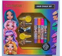 Rainbow High Hair Chalk Set, Add Colour Add Clips to Your Hair, Create 4 Different Looks - Bella Parker, Poppy Rowan, Skyler Bradshaw, Violet Willow, Ages 3 Years and Up