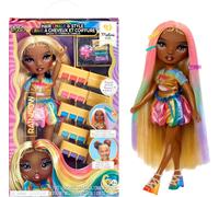 Rainbow High Hair Chalk & Style Doll - Meline - 28 cm Rainbow & Gold Doll, Washable Hair Chalk, Colour, Style, Play, Rinse, & Repeat, For Children Ages 4 to 12+