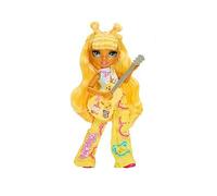 Rainbow High Junior High Rock Band - Sunny, Yellow - 23cm Fashion Doll with a Guitar, Customise with Stickers, Posable, Cute Toys for Children Ages 4+