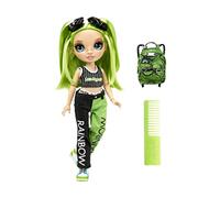 Rainbow High Jr .High - JADE HUNTER - 9-Inch (23cm) Green Fashion Doll with Outfit & Accessories - Includes Fabric Backpack with Open & Close Feature - Gift & Collectable for Kids Ages 6+