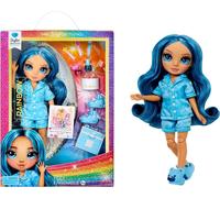 Rainbow High Junior High PJ Party - Skyler (blue) - 22 cm Posable Doll with Soft Onesie, Slippers and Play Accessories - Kids Toy - Great for Ages 4-12 Years