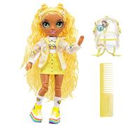 Rainbow High Jr. High - SUNNY MADISON - 9-Inch (23cm) Yellow Fashion Doll With Outfit & Accessories - Includes Fabric Backpack With Open & Close Feature - Gift & Collectable Kids Ages 6+