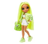 Rainbow High Junior High - KARMA NICHOLS - 9"/23cm Rainbow Fashion Doll with Outfit & Accessories - Includes Fabric Backpack with Open & Close Feature - Gift & Collectable for Kids Ages 6+