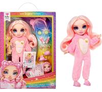 Junior High PJ Party - Bella (Pink) - 22 cm Posable Doll with Soft Onesie, Slippers and Play Accessories - Kids Toy - Great for Ages 4-12 Years