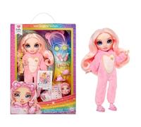 Junior High PJ Party - Bella (Pink) - 22 cm Posable Doll with Soft Onesie, Slippers and Play Accessories - Kids Toy - Great for Ages 4-12 Years