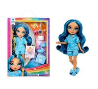 Rainbow High Junior High PJ Party - Skyler (blue) - 22 cm Posable Doll with Soft Onesie, Slippers and Play Accessories - Kids Toy - Great for Ages 4-12 Years