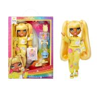 Rainbow High Junior High PJ Party - Sunny (Yellow) - 22 cm Posable Doll with Soft Onesie, Slippers and Play Accessories - Kids Toy - Great for Ages 4-12 Years