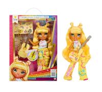 Rainbow High Junior High Rock Band - Sunny, Yellow - 23cm Fashion Doll with a Guitar, Customise with Stickers, Posable, Cute Toys for Children Ages 4+