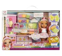 Rainbow High Littles Dessert Shop with Kandy Playset - Comes with a Small 14 cm Pink Doll, Make Ice Cream and Sweets, For Children Ages 4+