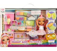 Rainbow High Littles Dessert Shop with Kandy Playset - Comes with a Small 14 cm Pink Doll, Make Ice Cream and Sweets, For Children Ages 4+