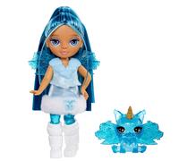 Rainbow High Littles Rainbow Fantasy Fairies & Pet - Sapphire, Blue - 14cm Posable Small Doll & Fantasy Dog Pet with Interchangeable Fairy Wings, Cute Present for Children 4+