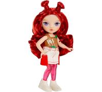 Rainbow High Littles Rainbow Fantasy Fairies & Pet - Apple, Red - 14cm Posable Small Doll & Fantasy Deer Pet with Interchangeable Fairy Wings, Cute Present for Children 4+
