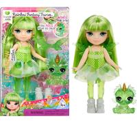 Rainbow High Littles Rainbow Fantasy Fairies & Pet - Emerald, Green - 14cm Posa