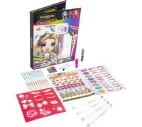 Rainbow High Makeup Artist Set Art Pad Gemstones Stencils Sticker Sheets & More