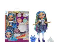 Rainbow High Rainbow Shimmers with Slime - Skyler, Blue - 28cm Fashion Doll, Comes with a Slime Kit and a Pet Bunny, Suitable for Children Ages 4+