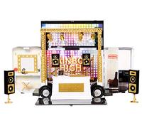 Rainbow High Rainbow Vision World Tour Bus & Stage 4-in-1 Light Up Deluxe Playset - Includes DJ Equipment, Working Spotlights, Vanity Chair,