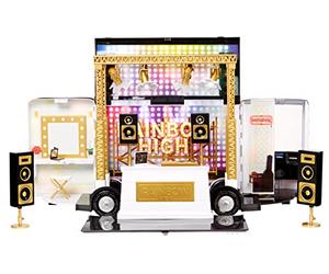 Rainbow High Rainbow Vision World Tour Bus & Stage 4-in-1 Light Up Deluxe Playset - Includes DJ Equipment, Working Spotlights, Vanity Chair, Accessories & Batteries - For Kids & Collectors Ages 6+