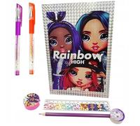 Rainbow High RMS International 90-0018 Notebook Set, Holographic Notes, Toy Set, Colourful, Multi-Coloured