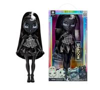 Rainbow High Shadow High Shanelle Onyx - Grayscale 28cm Fashion Doll, Black Hair and Outfit, Stylish Handbag, Cute Present for Children 4-10 Years Old