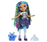Rainbow High Rainbow Shimmers with Slime - Skyler, Blue - 28cm Fashion Doll, Comes with a Slime Kit and a Pet Bunny, Suitable for Children Ages 4+