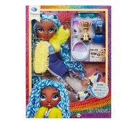 Rainbow High Sparkle and Shine - Marina (Blue) - 28 cm Fashion Doll with Liquid Sparkles in Her Legs, Shake To See them Sparkle, Stickers to Customise, for Kids 4-12 Years Old