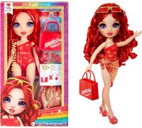 Rainbow High Swim & Style - Ruby (Red) - 28 cm Doll with Shimmery Wrap to Style